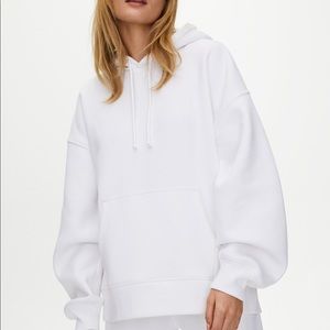 TNA OVERSIZED WHITE HOODIE